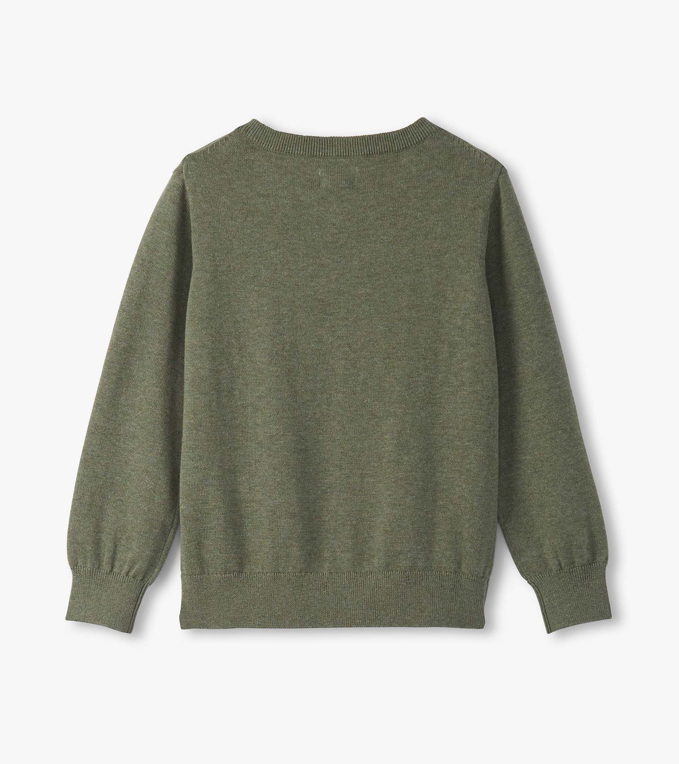 Hunting Dog V-Neck Sweater - Loden Green