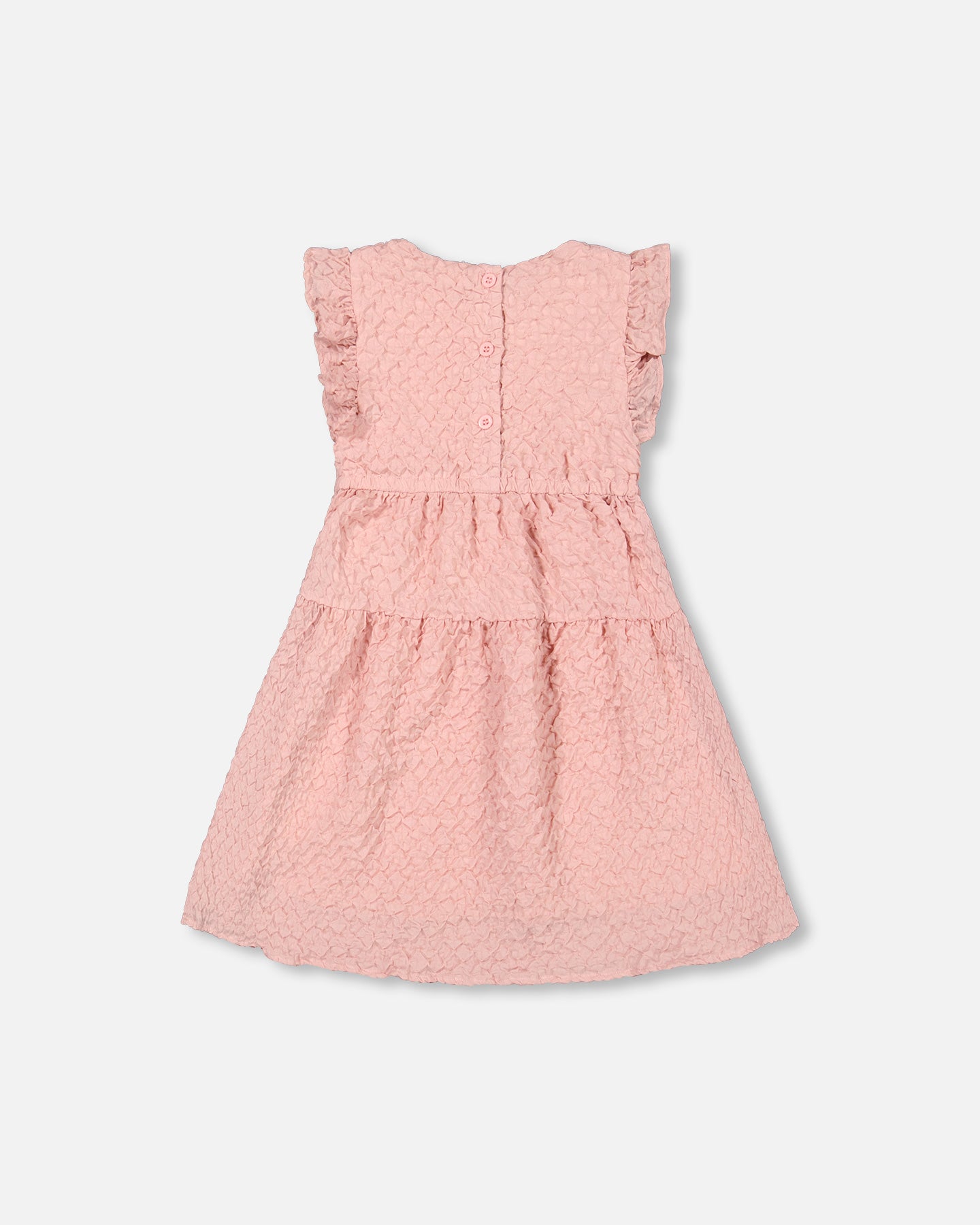 Textured Poplin Dress - Silver Pink