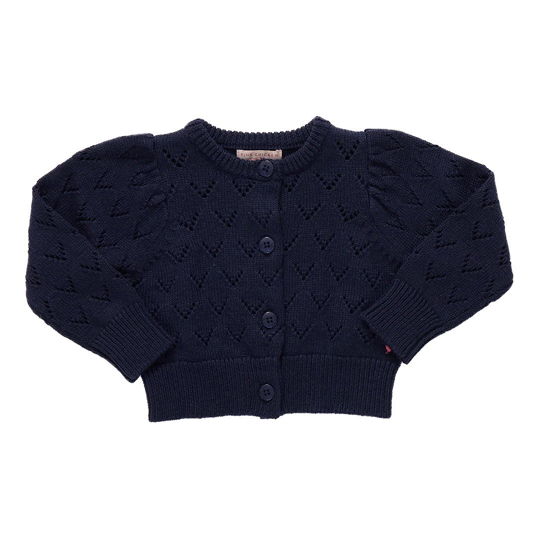 Pink Chicken Connie Sweater Navy Little Sprout