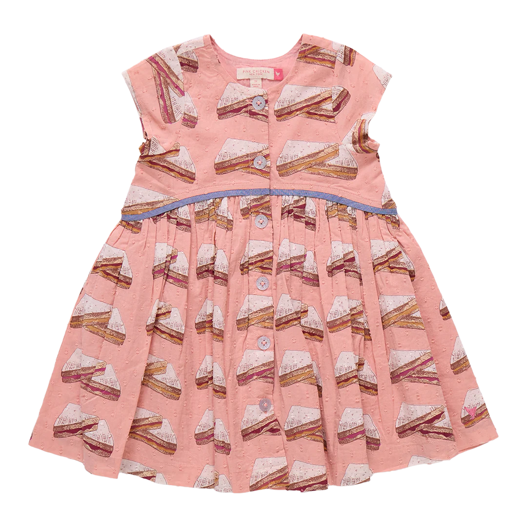 PB&J Fatima Dress Pink Chicken Little Sprout