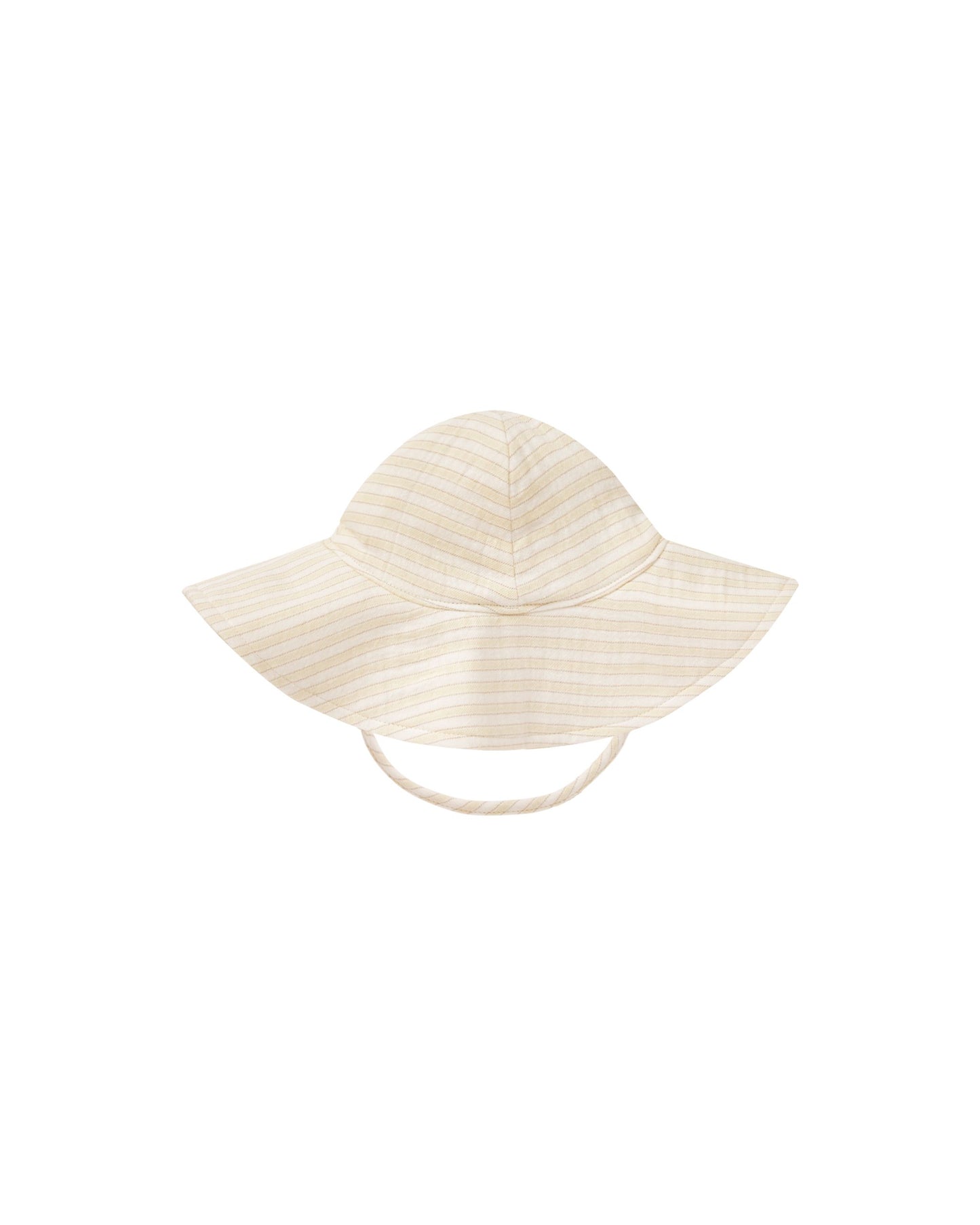 Woven Sun Hat - Yellow Stripe