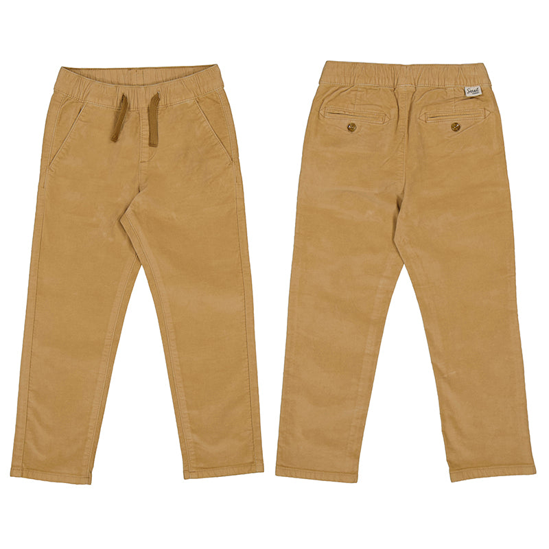 Boy Velvet Chino Pants - Toffee