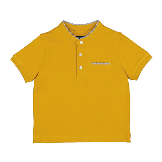 Polo Short Sleeve Mao Neck - Ochre