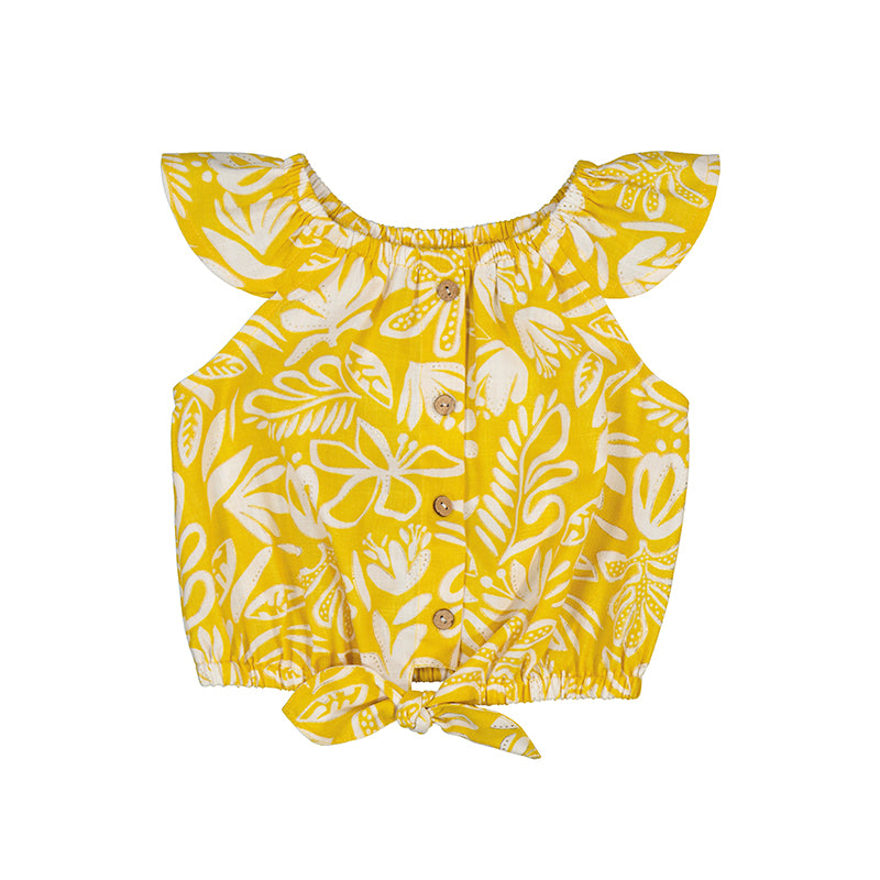 Printed Blouse - Honey