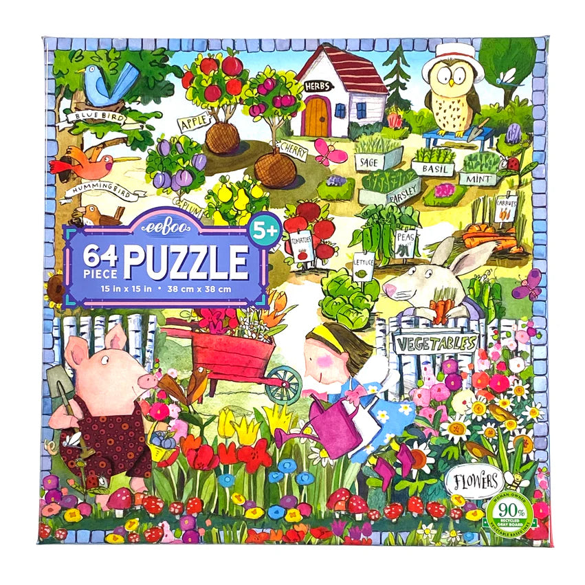 64 Piece Puzzle - Growing a Garden