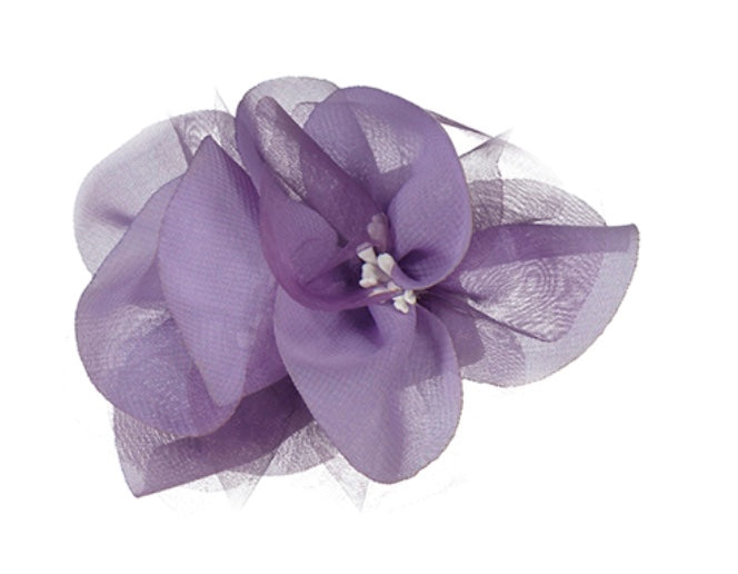 Flower Hair Clip - Lilac