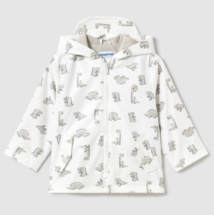 Baby Water Repellent Raincoat - Bone