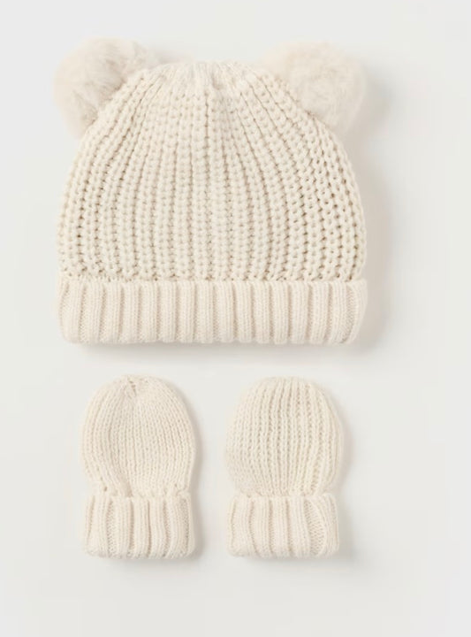 Hat and Mittens Set - Ceramic