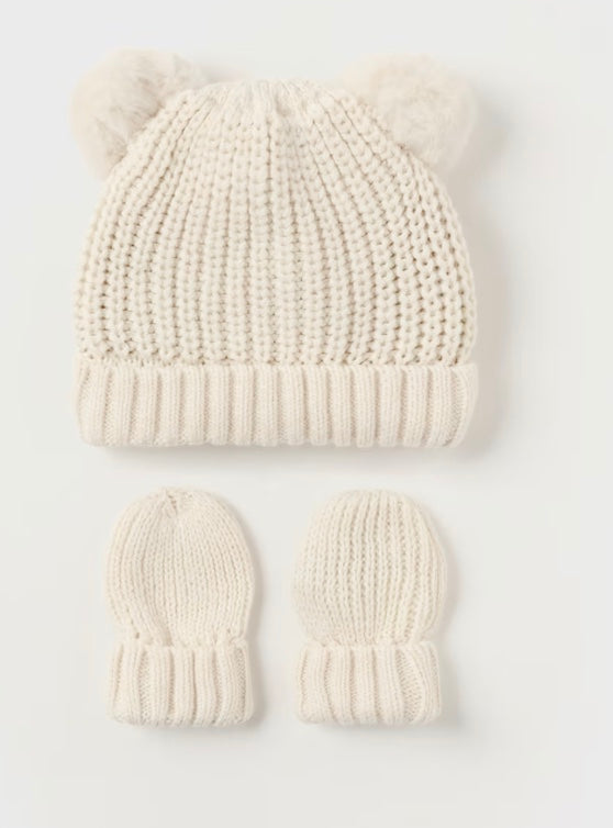 Hat and Mittens Set - Ceramic