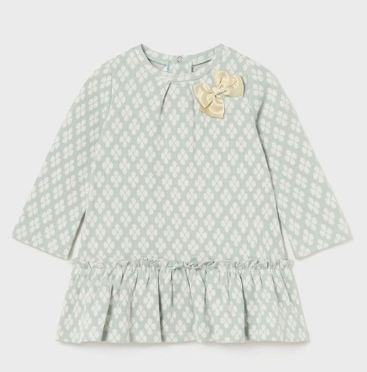 Baby Jacquard Dress - Jade