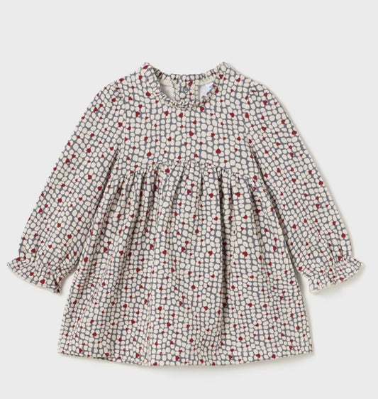 Baby Print Dress - Tomato