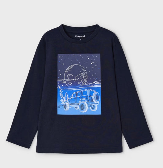 Boy Glow in the Dark T-Shirt - Blue Black