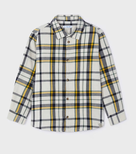 Boy Plaid Shirt - Pollen