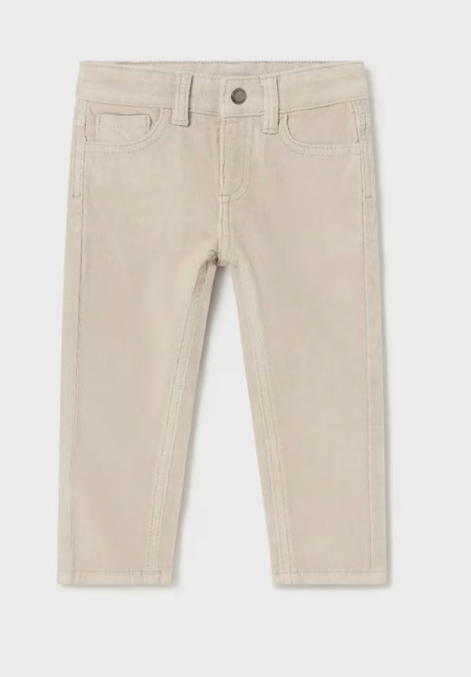 Baby Basic Corduroy Pants - Gypsum