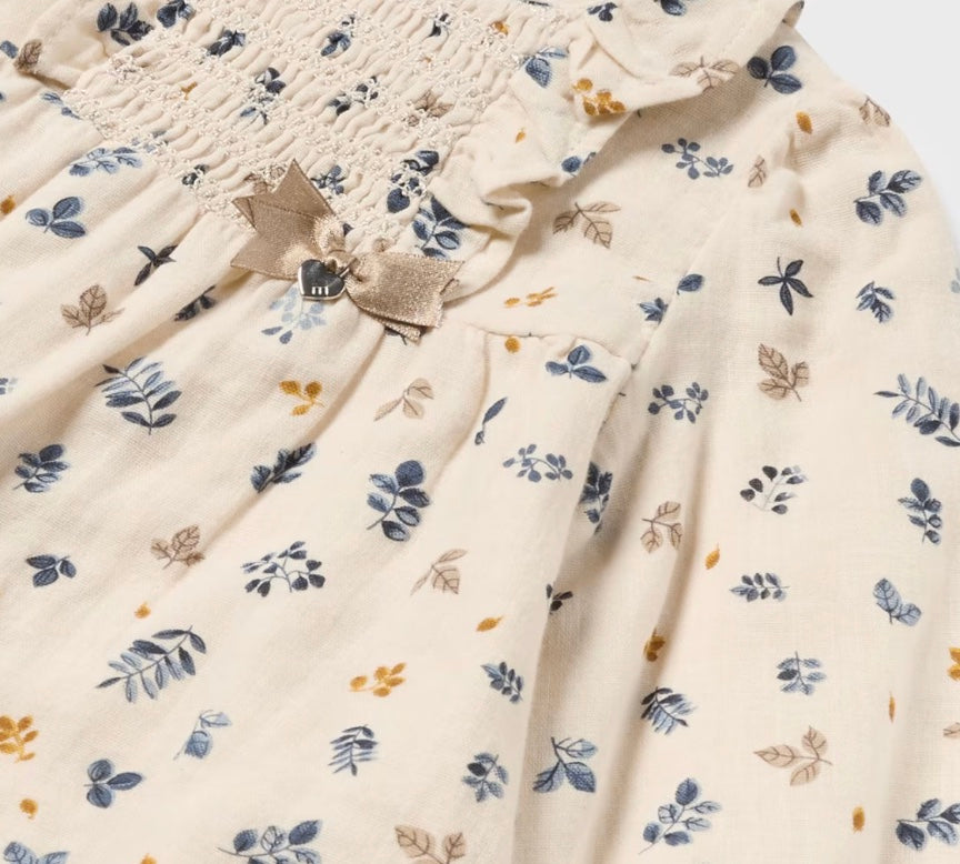 Baby Print Chiffon Blouse - Chickpea