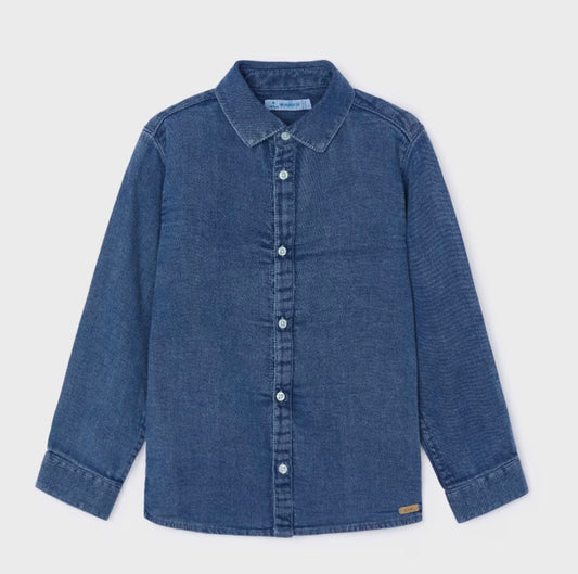 Boy Denim Shirt - Dark