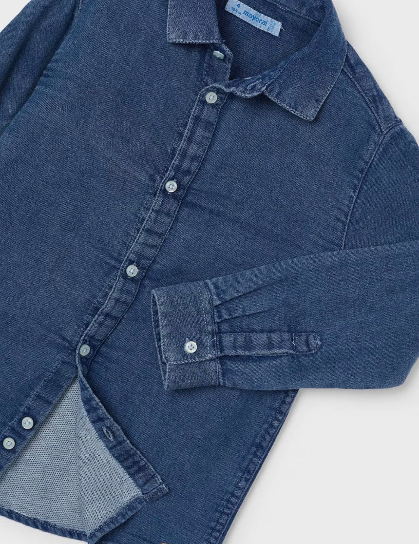 Boy Denim Shirt - Dark