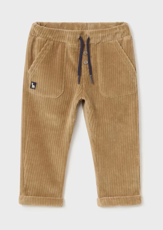 Baby Corduroy Jogger Style Pants - Toffee