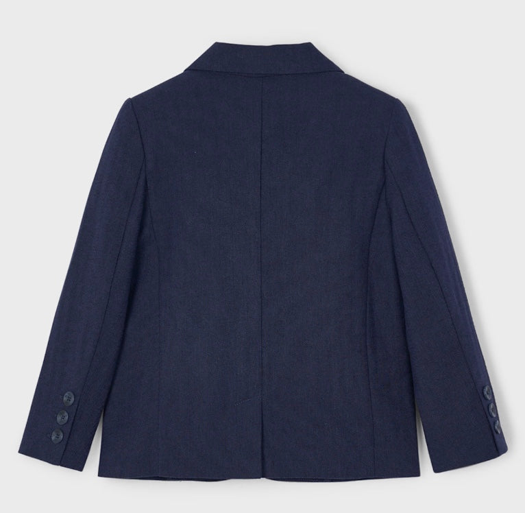 Linen Blazer - Navy