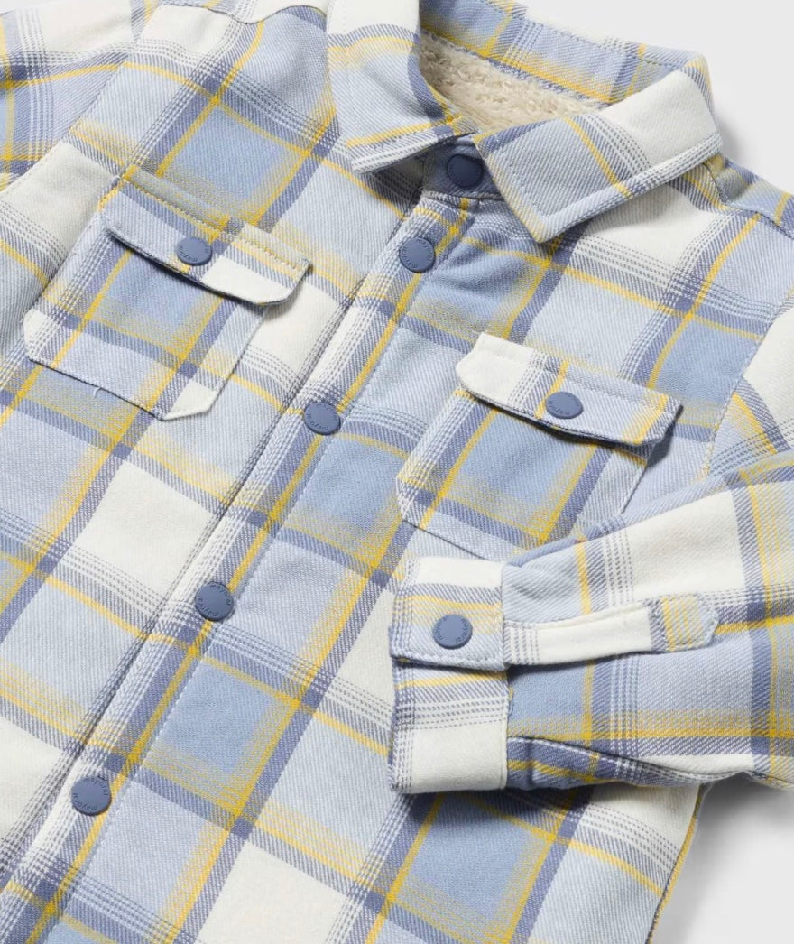 Baby Lined Overshirt - Glacier