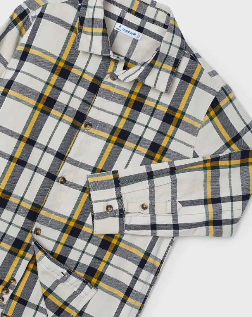 Boy Plaid Shirt - Pollen