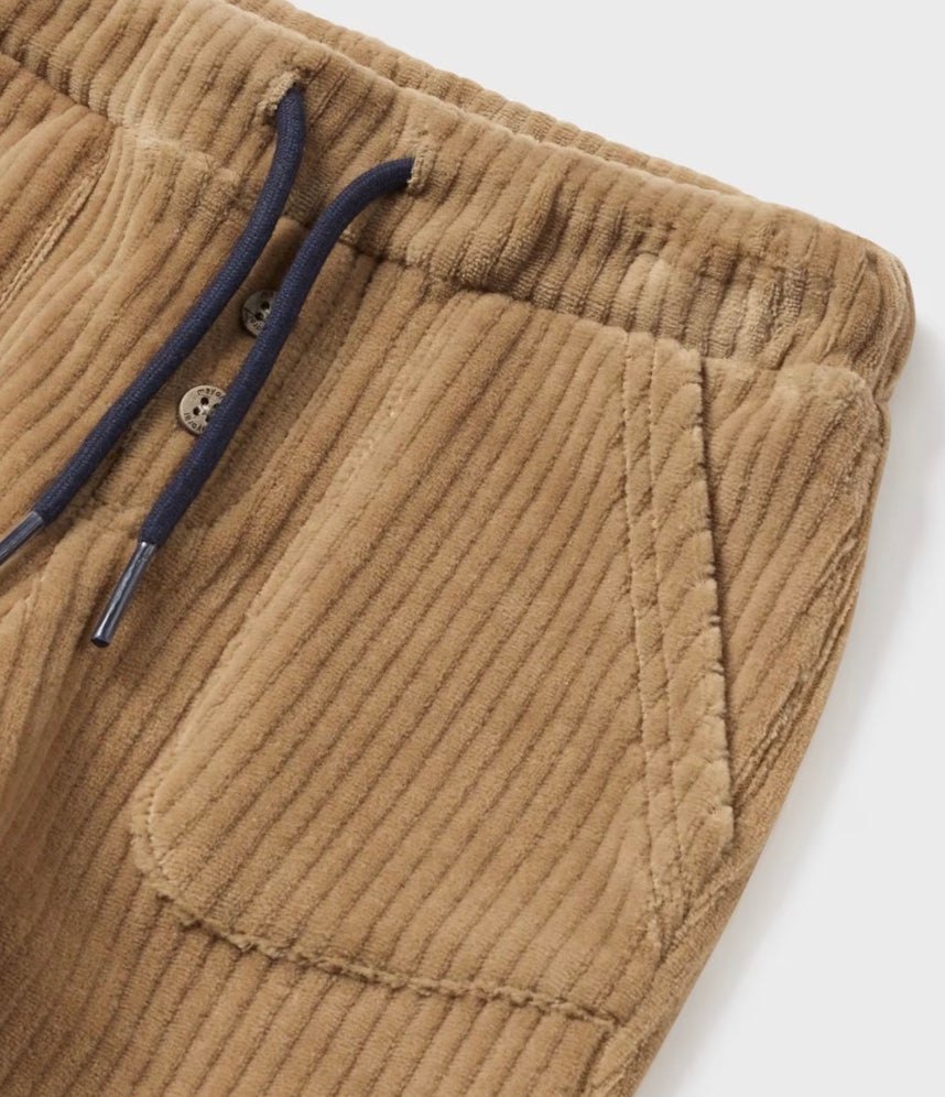 Baby Corduroy Jogger Style Pants - Toffee