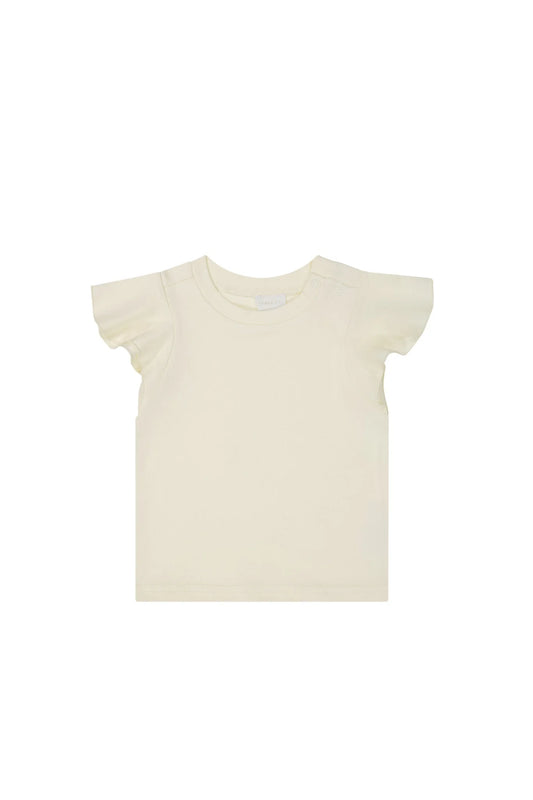 Pima Cotton Giselle Top - Parchment