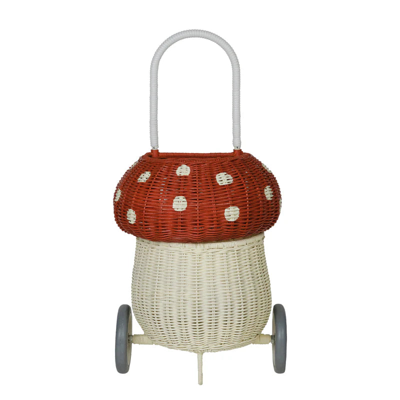 Rattan Mushroom Buggy - Red