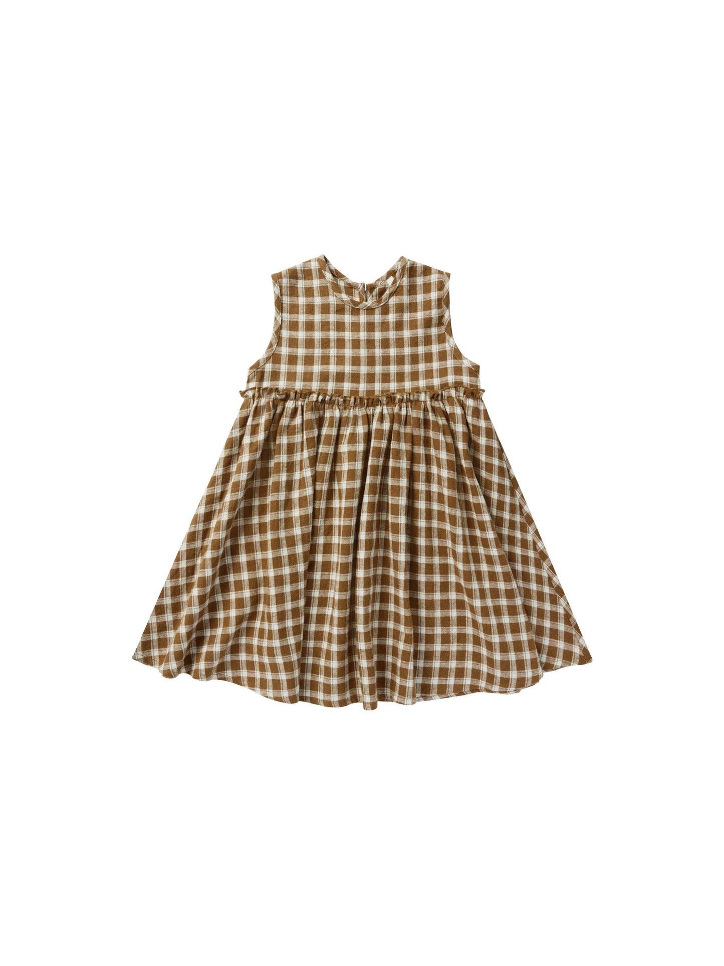 Harper Dress -Saddle Plaid