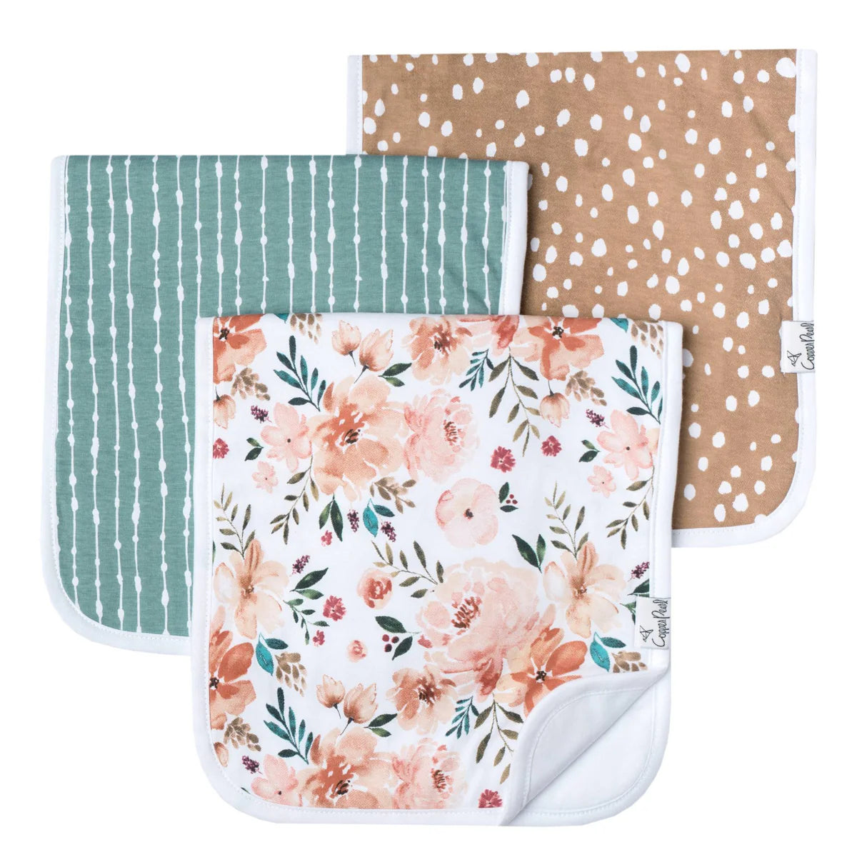Burp Cloth Set (3-Pack) - Autumn-Little Sprout