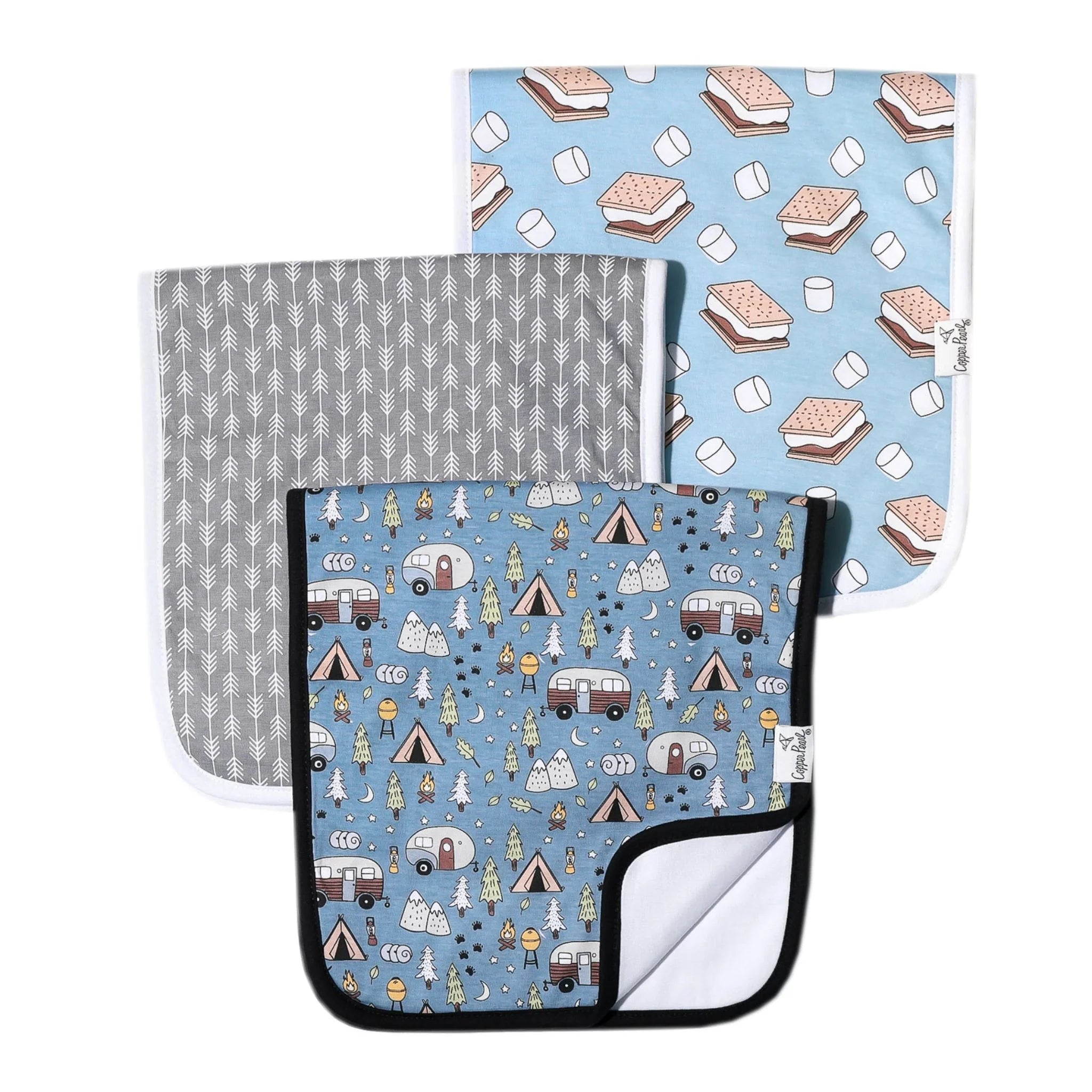 Burp Cloth Set - Bridger 3-Pack