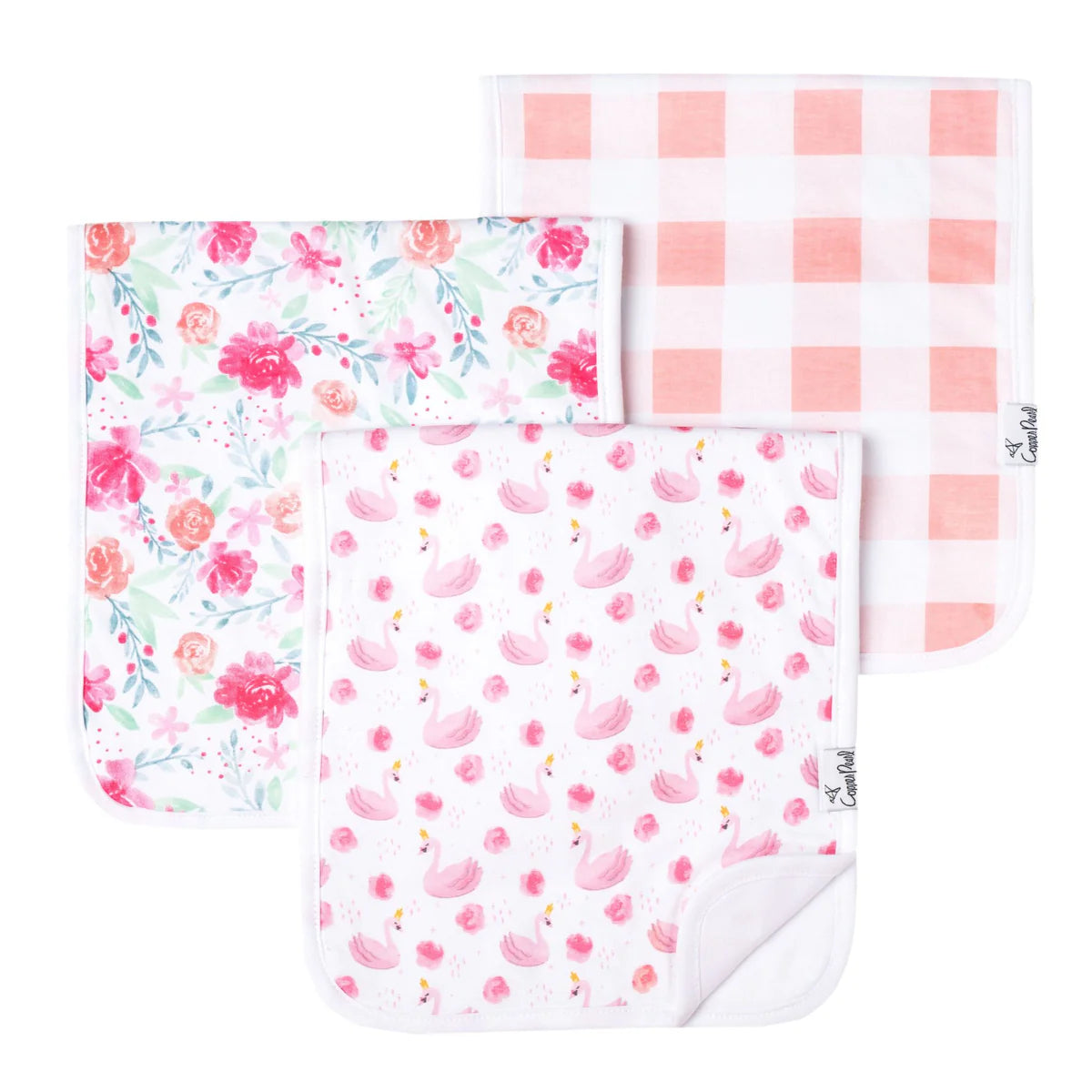 Burp Cloth Set (3-Pack) - June-Little Sprout