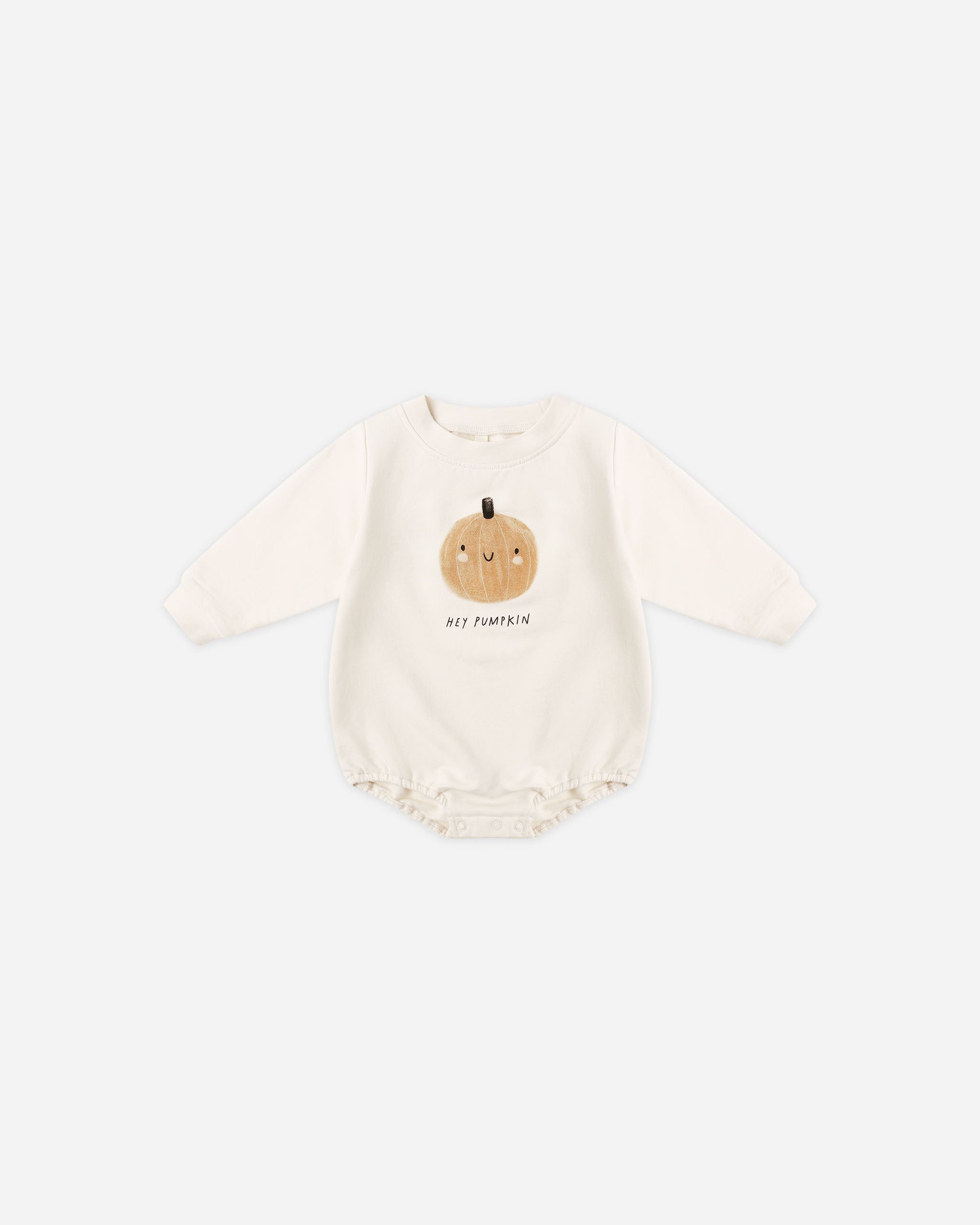 CREWNECK BUBBLE ROMPER Pumpkin Little Sprout