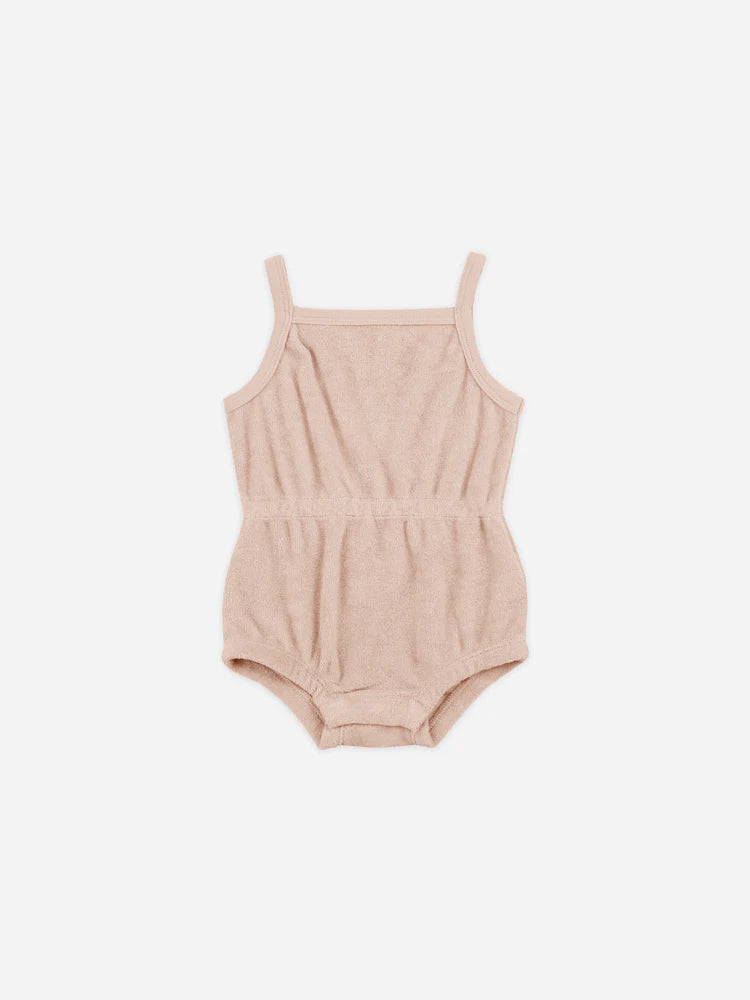 Terry Cinch Romper - Blush