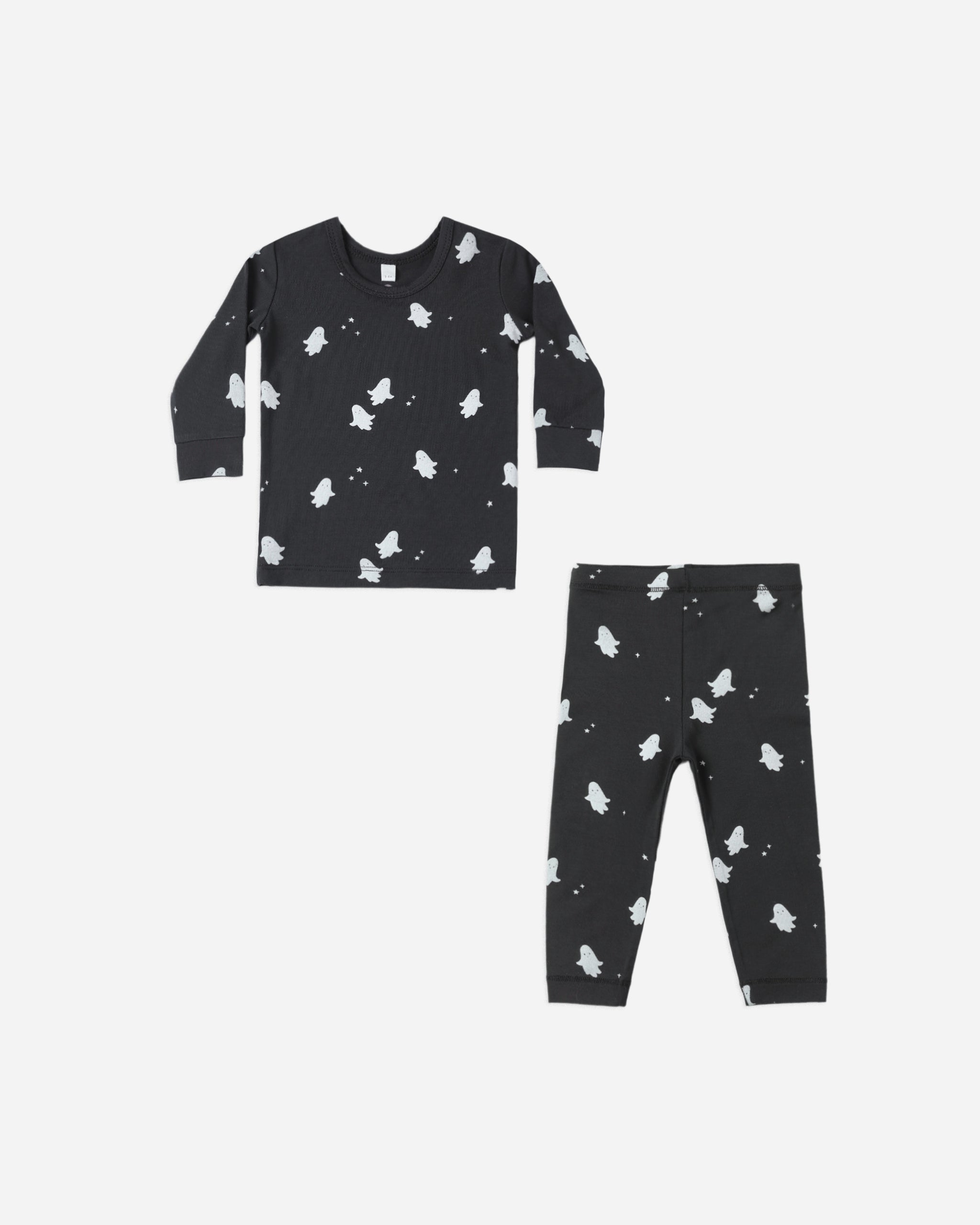 Quincy Mae Bamboo pajama Set Ghosts Little Sprout