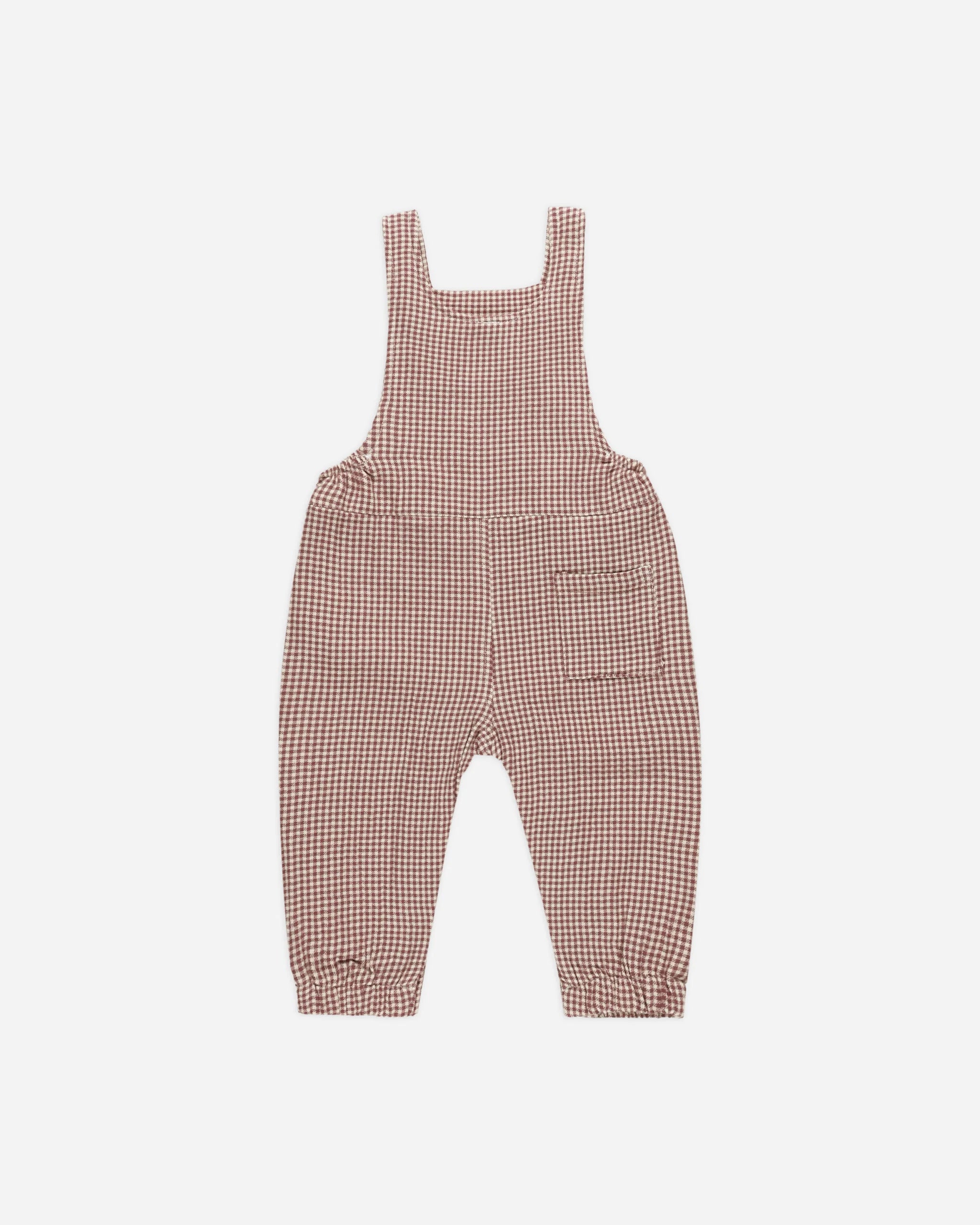 Baby Overall - Plum Gingham