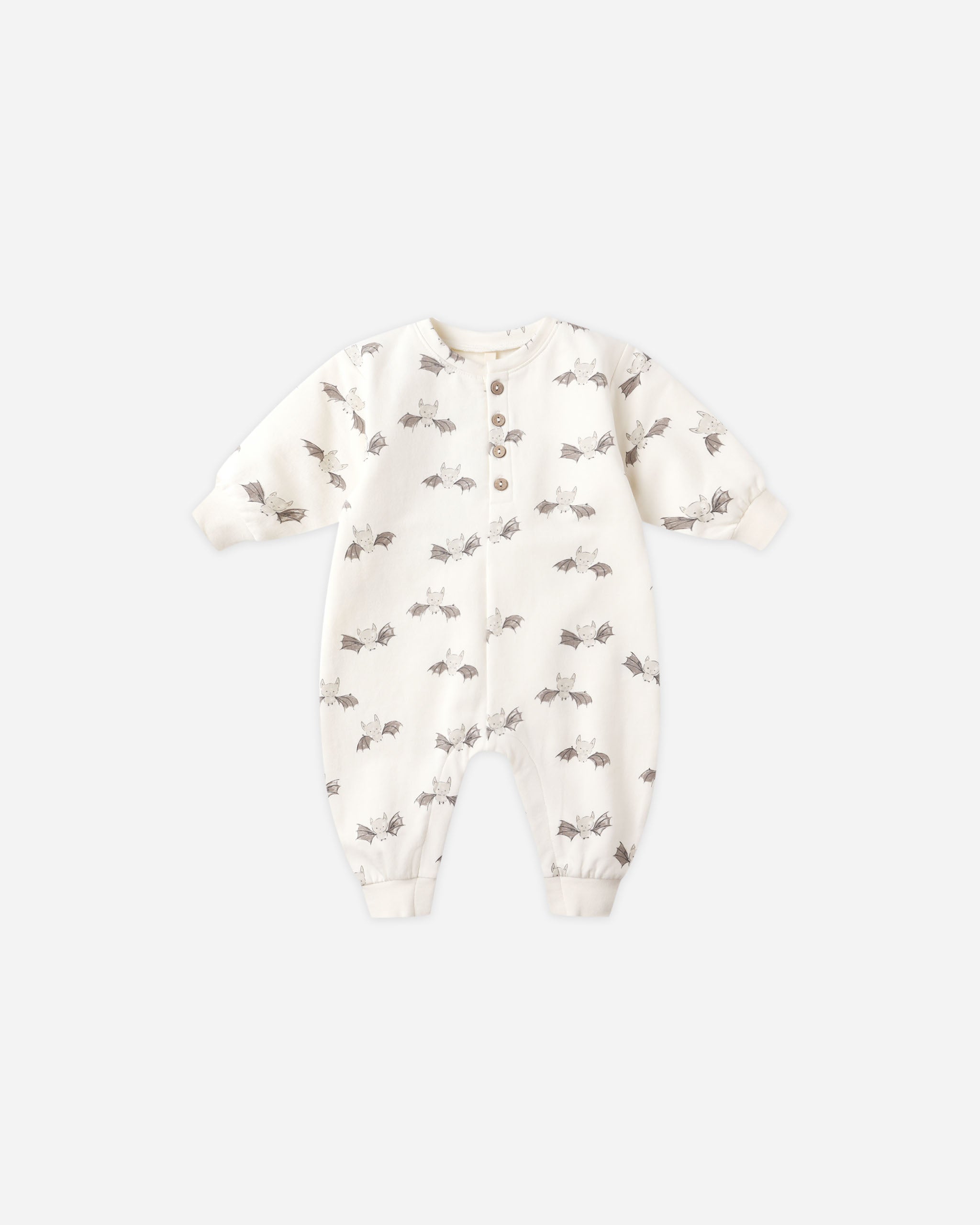 Relaxed Fleece Jumpsuit - Bats