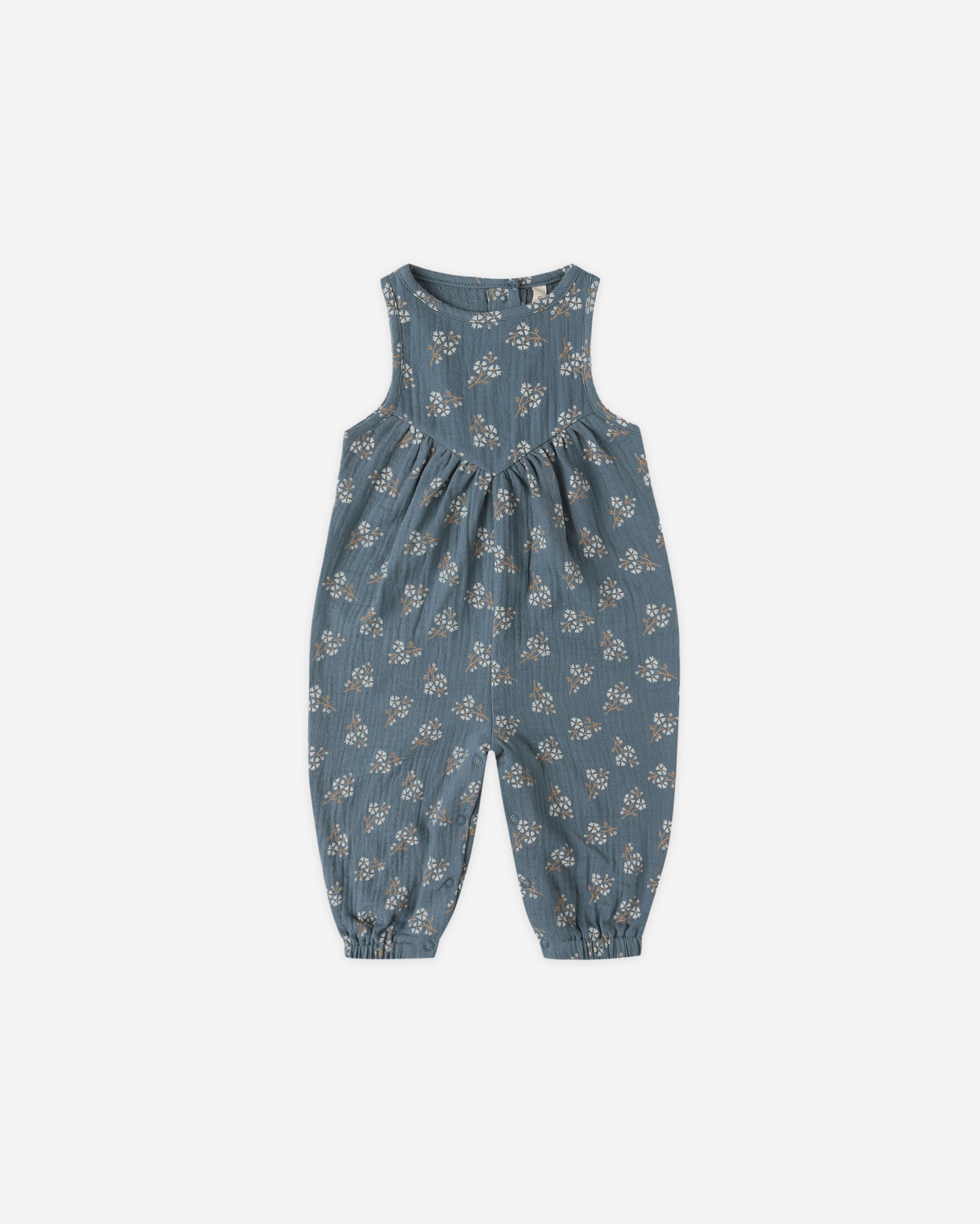 Maisie Overall Blue Floral Little Sprout