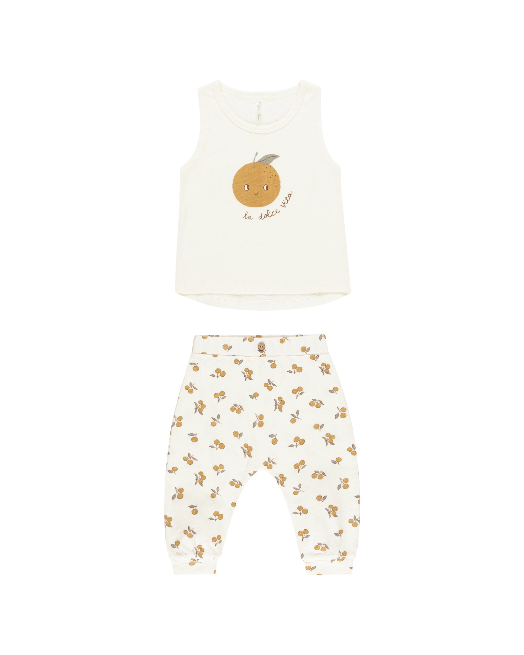 Tank + Slouch Set - Oranges-Little Sprout