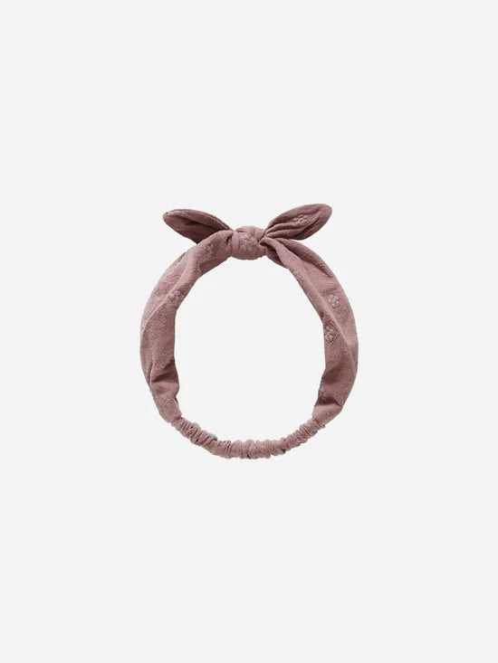 Baby Bow Headband - Mulberry Daisy