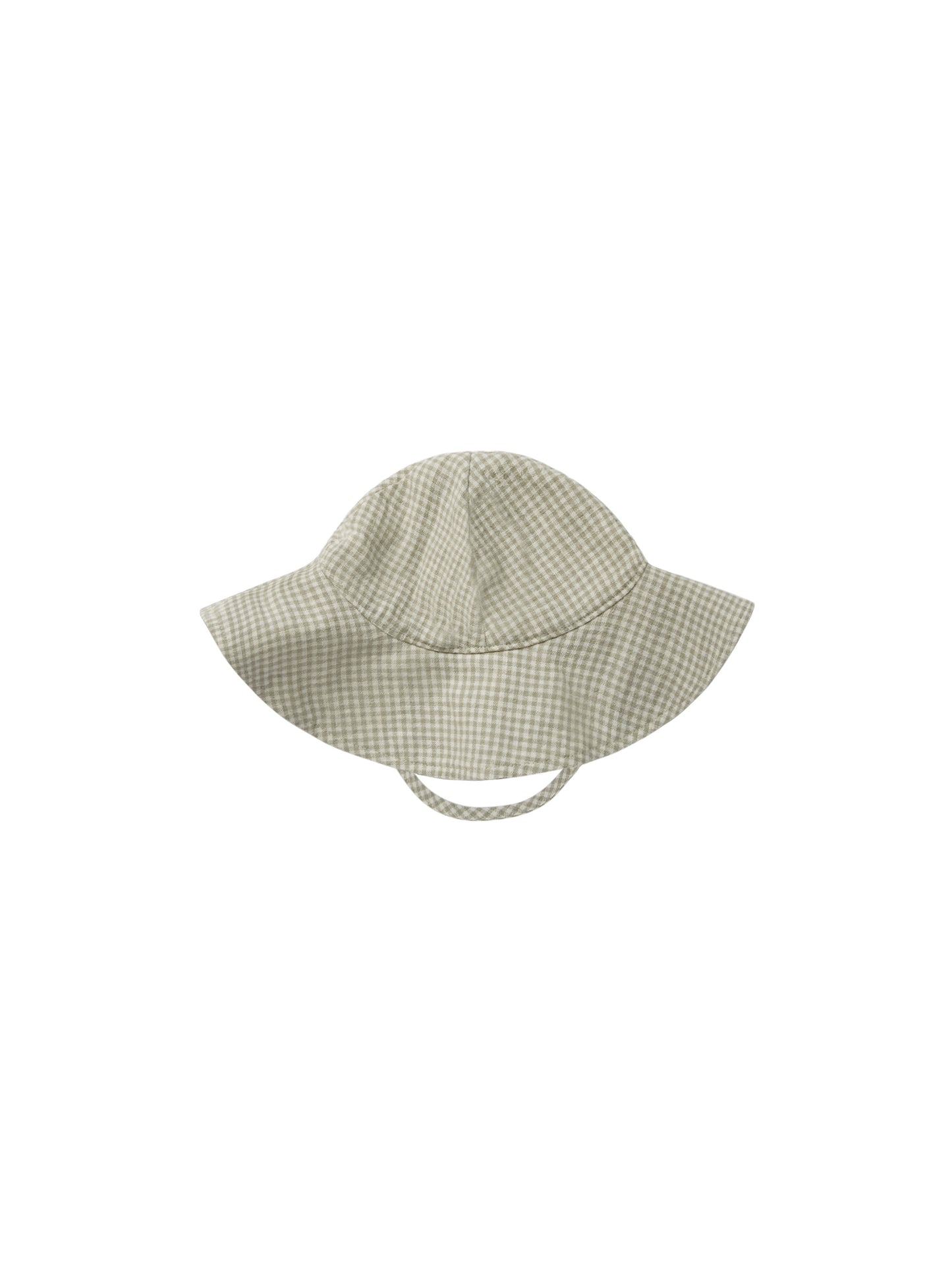 Floppy Sun Hat - Sage Gingham