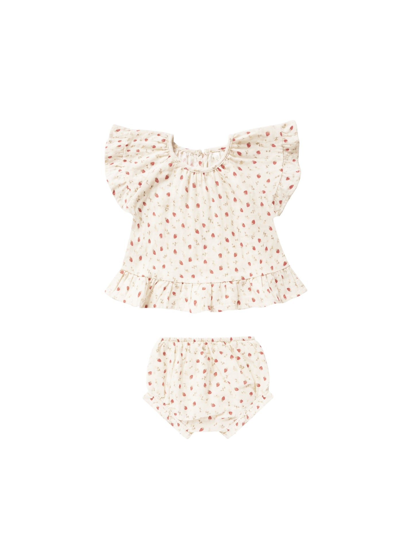 Butterfly Top and Bloomer Set - Strawberry Fields