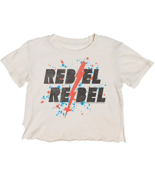 Organic Short Sleeve Not Quite Crop Tee - Rebel Rebel