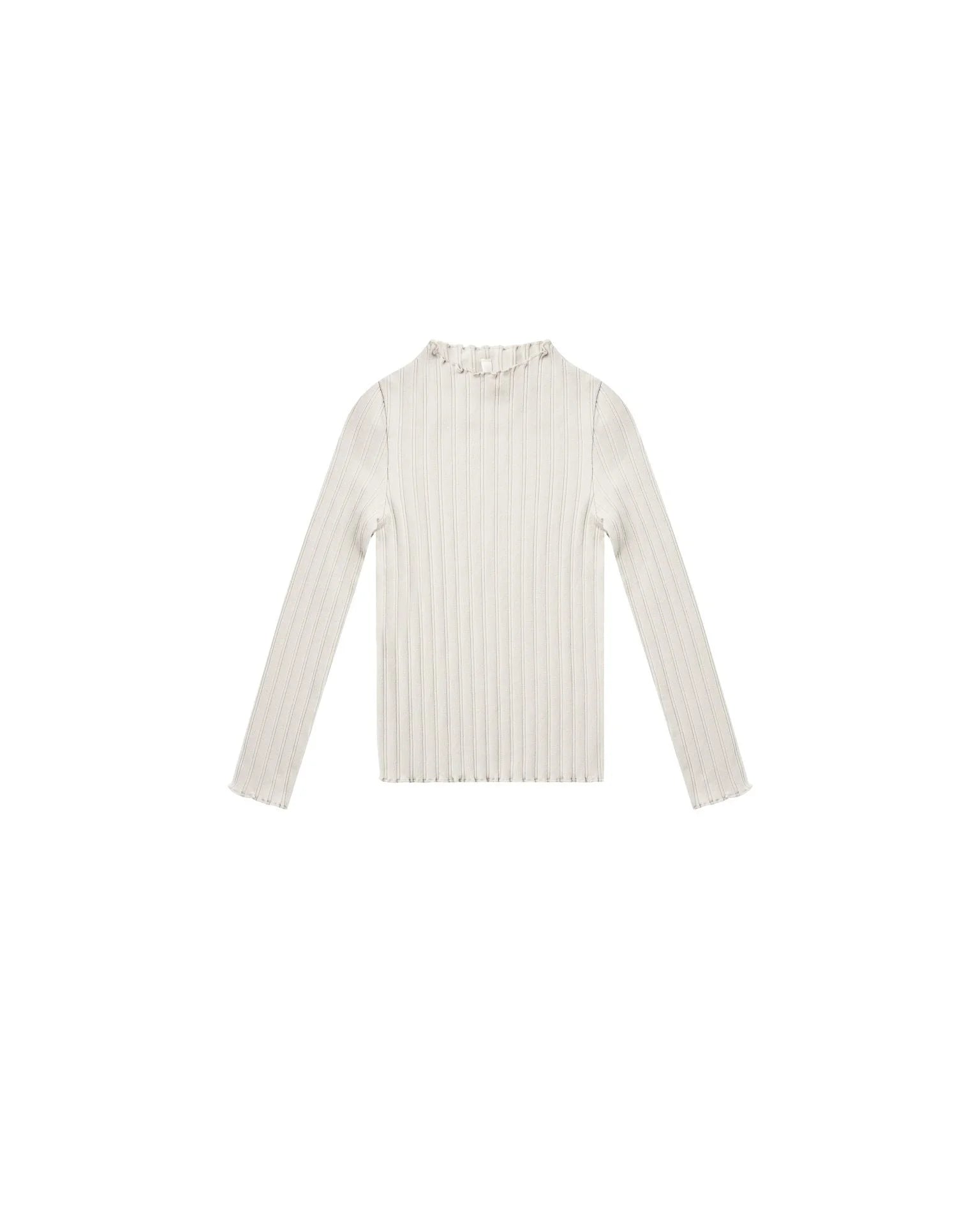 Ribbed Long Sleeve Tee - Ivory