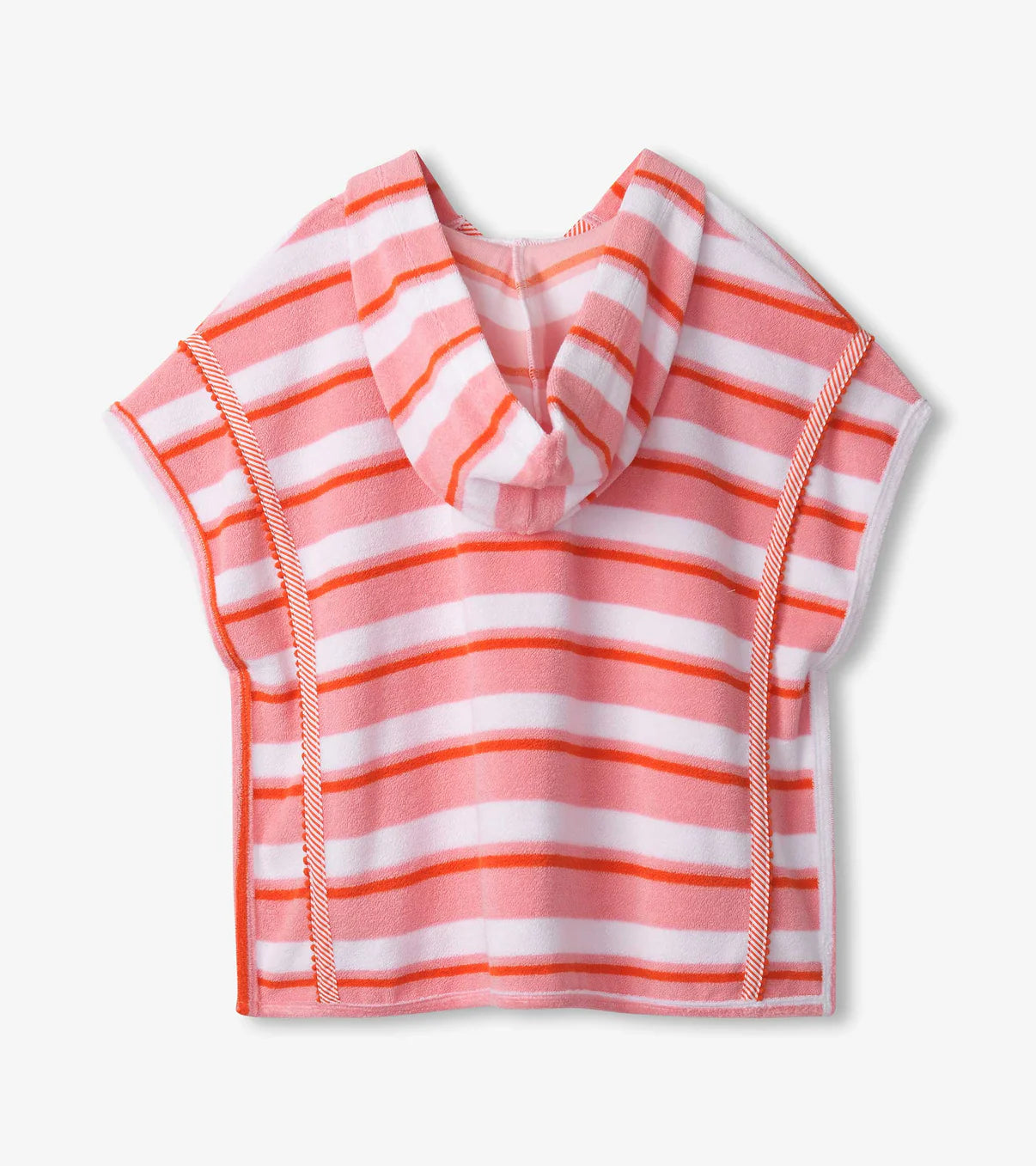 Pink Stripes Hooded Coverup