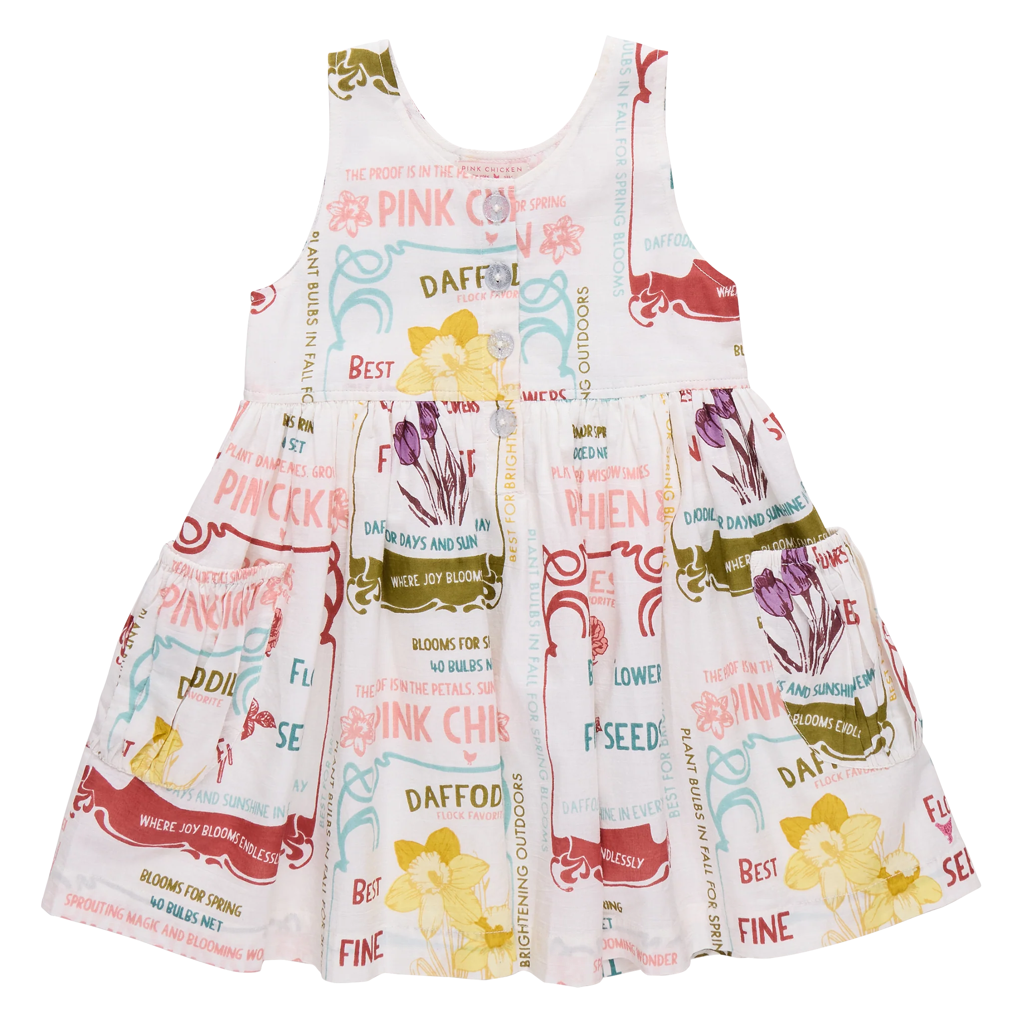 Girls Laura Dress - Flower Seeds