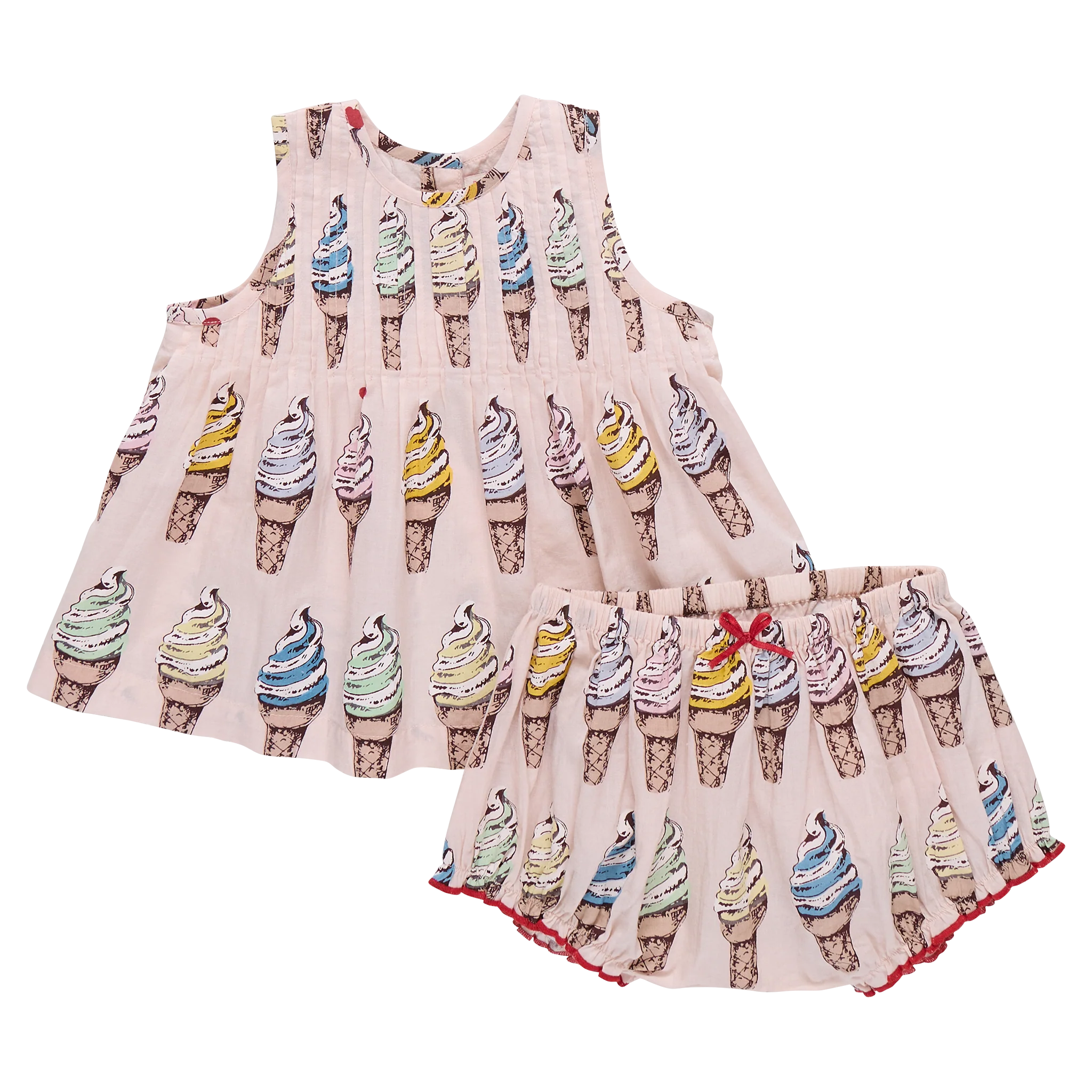 Baby Girls Jaipur 2-PC Set - Pink Soft Serve