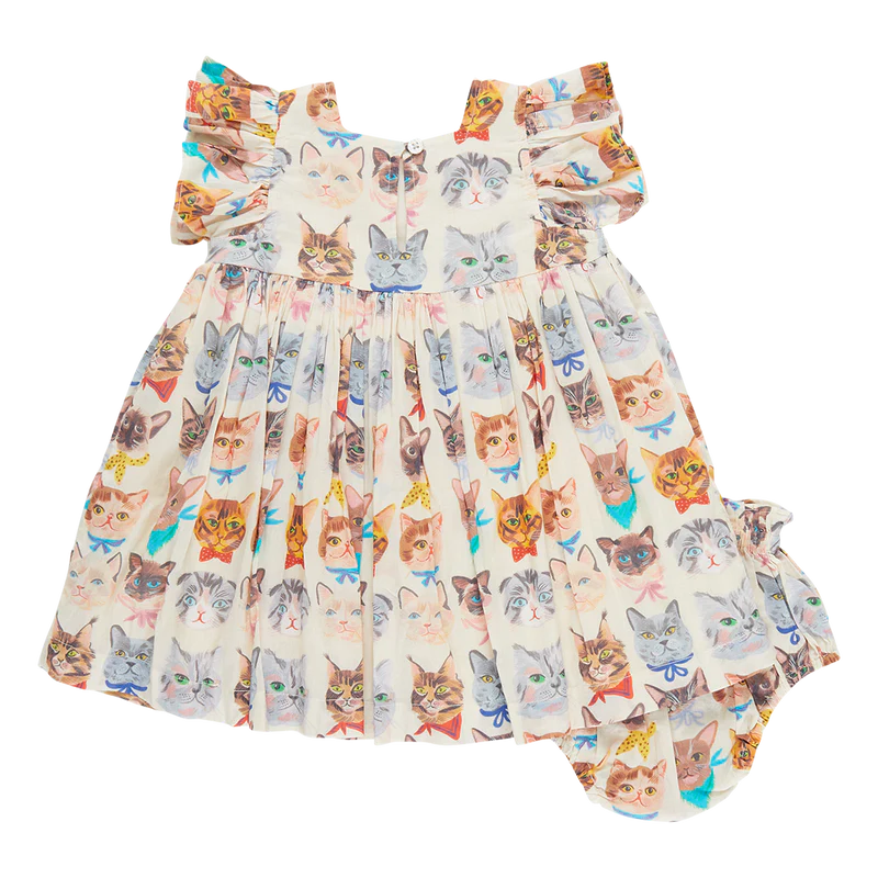 Baby Girls Elsie Dress Set - Cool Cats