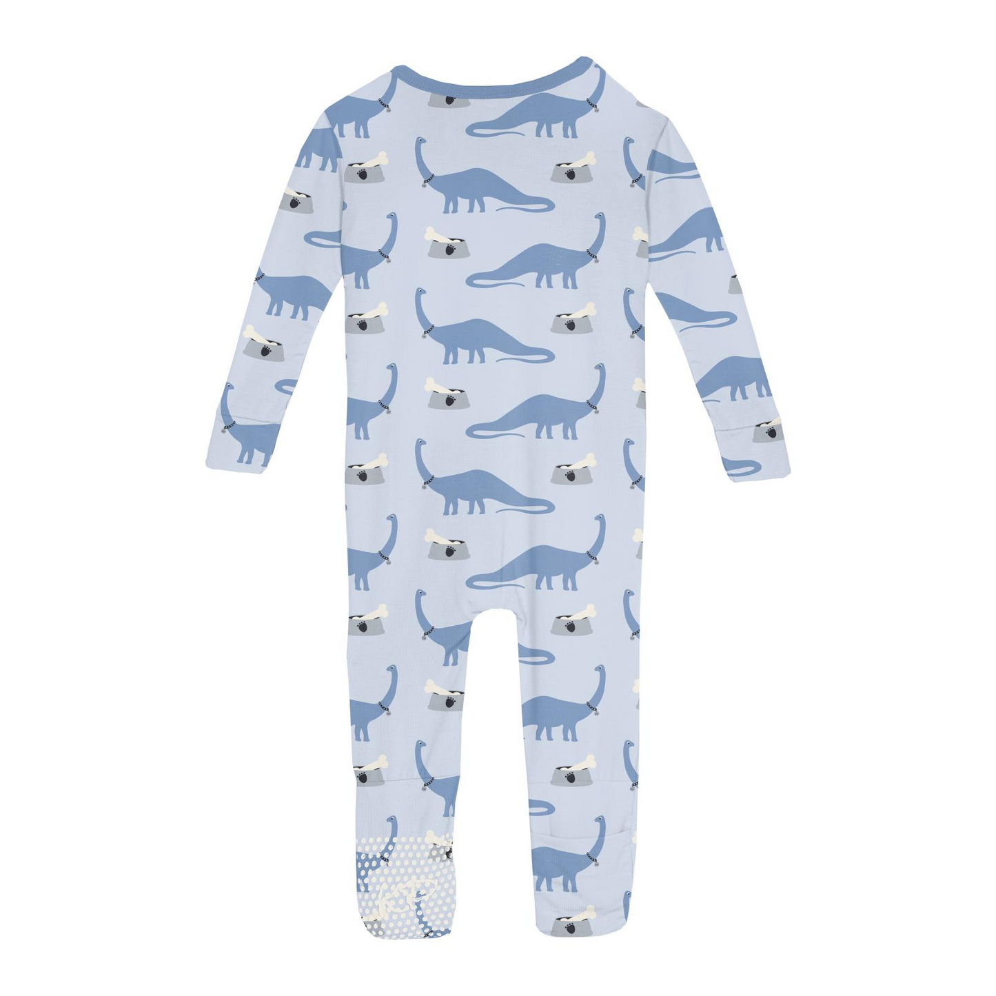 Print Convertible Sleeper with Zipper - Dew Pet Dino