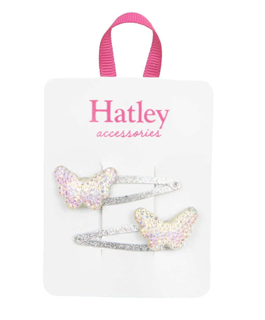 Sparkling Butterflies Snap Clips